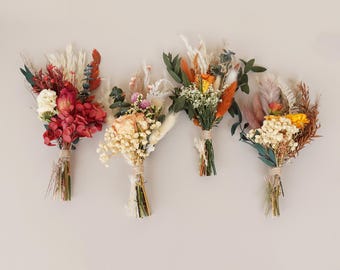 Dried Flowers  Mini Bouquet, Bohemian Mini Dried Flower Bouquet, Table Decorations, Center Decoration, Holiday Gift
