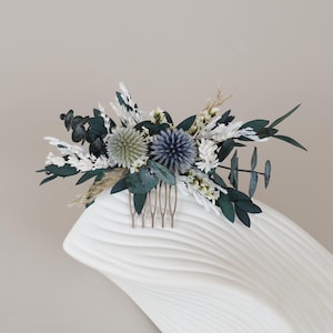 Eucalyptus Dry Flower Hair Comb,Boho wedding Hair Accessories,Natural Dried Flower Mixed Bridal Hair Accessories,Floral  Wedding Hair Comb
