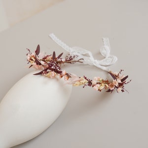 Bride Crown,Dry Flower Crown,  Wedding Crown, Boho Bride Crown