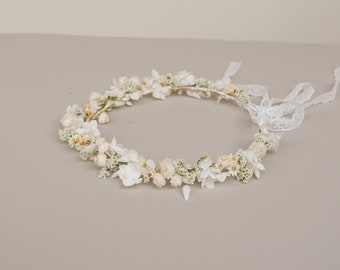 Boho Bride Crown,Dried Flowers Crown,Bridal Crowns,Wedding Crown