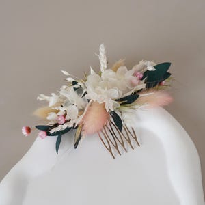 Dried Floral Hair Combs,Eucalyptus Dry Flower Hair Comb,Natural Dried Flower Mixed Bridal Hair Accessories,Hair Comb With Flower