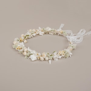Boho Bride Crown,Dried Flowers Crown,Bridal Crowns,Wedding Crown