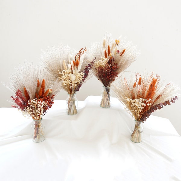 Dried flowers bouquet , terracotta color bouquet,Table Dried flower decorate, Wedding bouquets,Popular dried bouquets