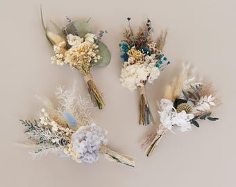 Mini Dried Flower Bouquet, Bohemian Mini Dried Flower Bouquet, Table Decorations, Center Decoration, Holiday Gift