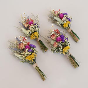 Getrocknete Blumen Mini Bouquet, Boho Mini Trockenblumenstrauß, Tischdekoration, Dekoration, Weihnachtsgeschenk