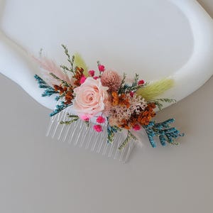 Dried Floral Hair Combs,Eucalyptus Dry Flower Hair Comb,Natural Dried Flower Mixed Bridal Hair Accessories,Hair Comb With Flower