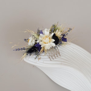 Natural Flower Hair Comb,Boho Wedding Hair Accessories,Natural Dried Flower Mixed Bridal Hair Accessories,Hair Comb With Flower