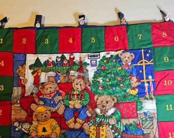 Reusable fabric advent calendar