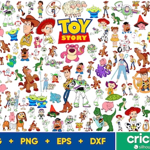 Toy Story SVG Bundle, Woody Dateien für Cricut, Toy Story Png, Buzz Lightjahre SVG für Shirts