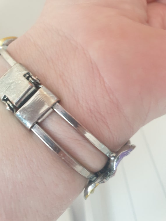 Gemstone Cluster Cuff Bracelet. Statement Multi C… - image 8