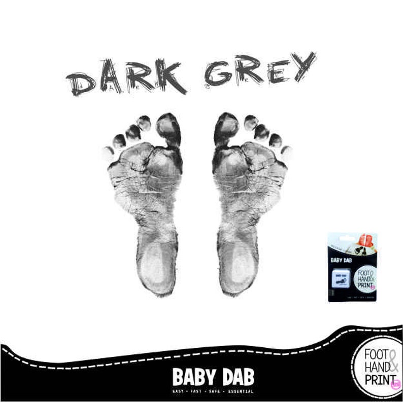 Baby Hand and Footprints, Ink Pad, Foot and Handprint Paint, Harmless