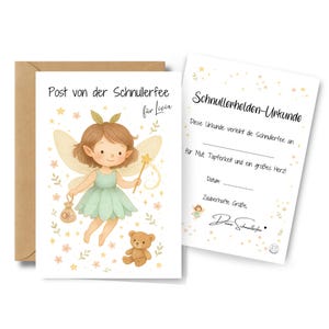 Personalized mail from the Pacifier Fairy – card with name & Pacifier Hero certificate – reward for handing in your pacifier – pacifier-free gift