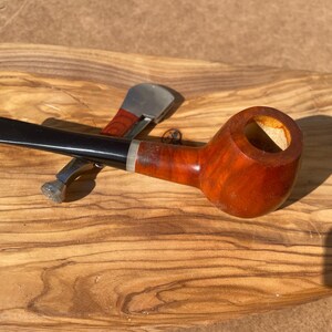 Handgjord tobakspipa i olivträ – Capri nr 3 – Sunset Grain