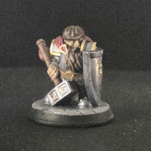 Dwarf Paladin Painted Miniature