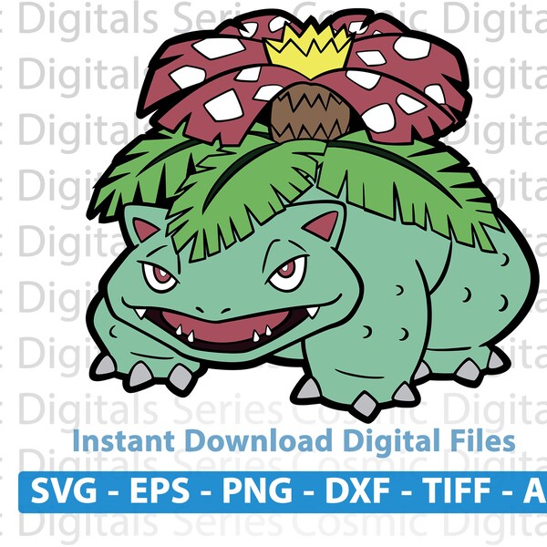 Venusaur Svg - Etsy