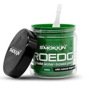 INNOVATION SMOKKIN Pro Edge Hair Styling Gel 16.9 FL Oz - Strong Hold, Water-Based, Alcohol-Free Pomade with Natural Argan Oil (Mint)