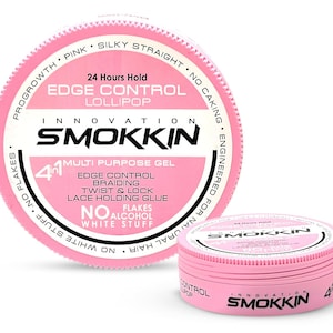 Hair Gel Wax Lollipop Gum Scent 5.09 FL Oz - 4-in-1 Strong Hold, Edge Control, Curly Definition, Moisture, Frizz Control No Flakes
