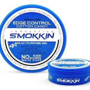 Professional Hair Gel Wax - Perfect for Curl & Wave Hair - Styling Hair Gel Wax with Multipurpose use 4 in 1, Ultra Smooth (BLUE) 1 oz