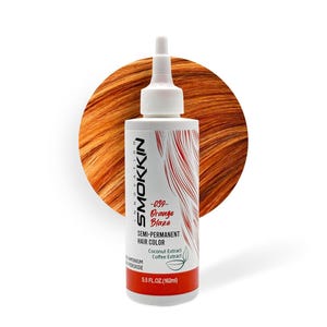 Smokkin Innovation Semi-Permanent Hair Dye - Vegan, Ammonia-Free, Alcohol-Free, with Coconut & Coffee for Shiny, Vibrant Hair - 5.5 FL OZ