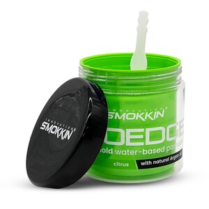 INNOVATION SMOKKIN Pro Edge Hair Styling Gel 16.9 FL Oz - Strong Hold, Water-Based, Alcohol-Free Pomade with Natural Argan Oil (Citrus)