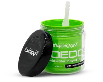 INNOVATION SMOKKIN Pro Edge Hair Styling Gel 16.9 FL Oz - Strong Hold, Water-Based, Alcohol-Free Pomade with Natural Argan Oil (Citrus)