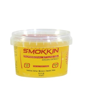 INNOVATION SMOKKIN Pro Edge Hair Styling Gel - Alcohol-Free, Strong Hold, Curl Extract, Smooth & Shiny Finish for All Hair Types