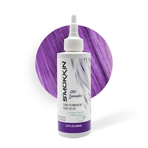 Smokkin Innovation Semi-Permanent Hair Color 090 Lavender - Intense Lavender, Vegan, Ammonia-Free, Alcohol-Free for Shiny Hair - 5.5 FL OZ