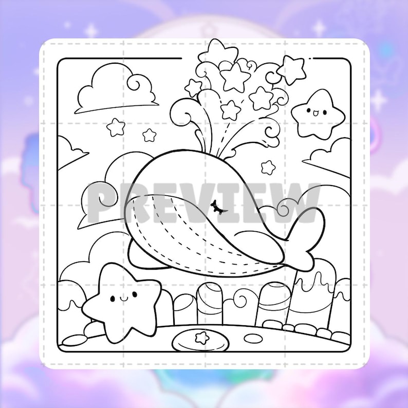 Desenhos para colorir "Brilha Estrelinha" por KwangKi Studio | Arte Fantástica Aconchegante (Download Digital) imagem 5