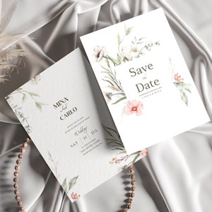 Custom Save the Date Cards | Floral Save The Date Cards | Printable Save the Date Cards | Unique Save the Date Cards