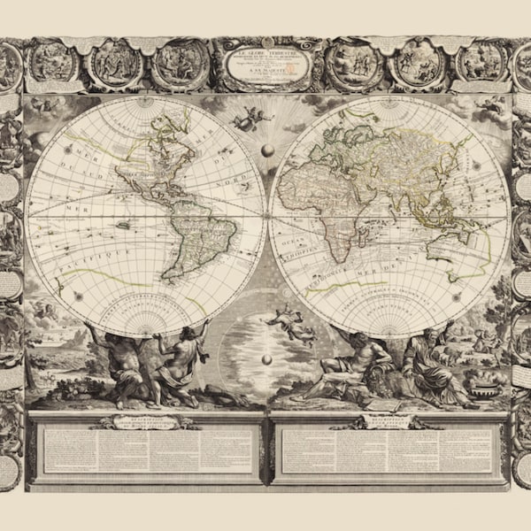 Le Globe terrestre, 1740