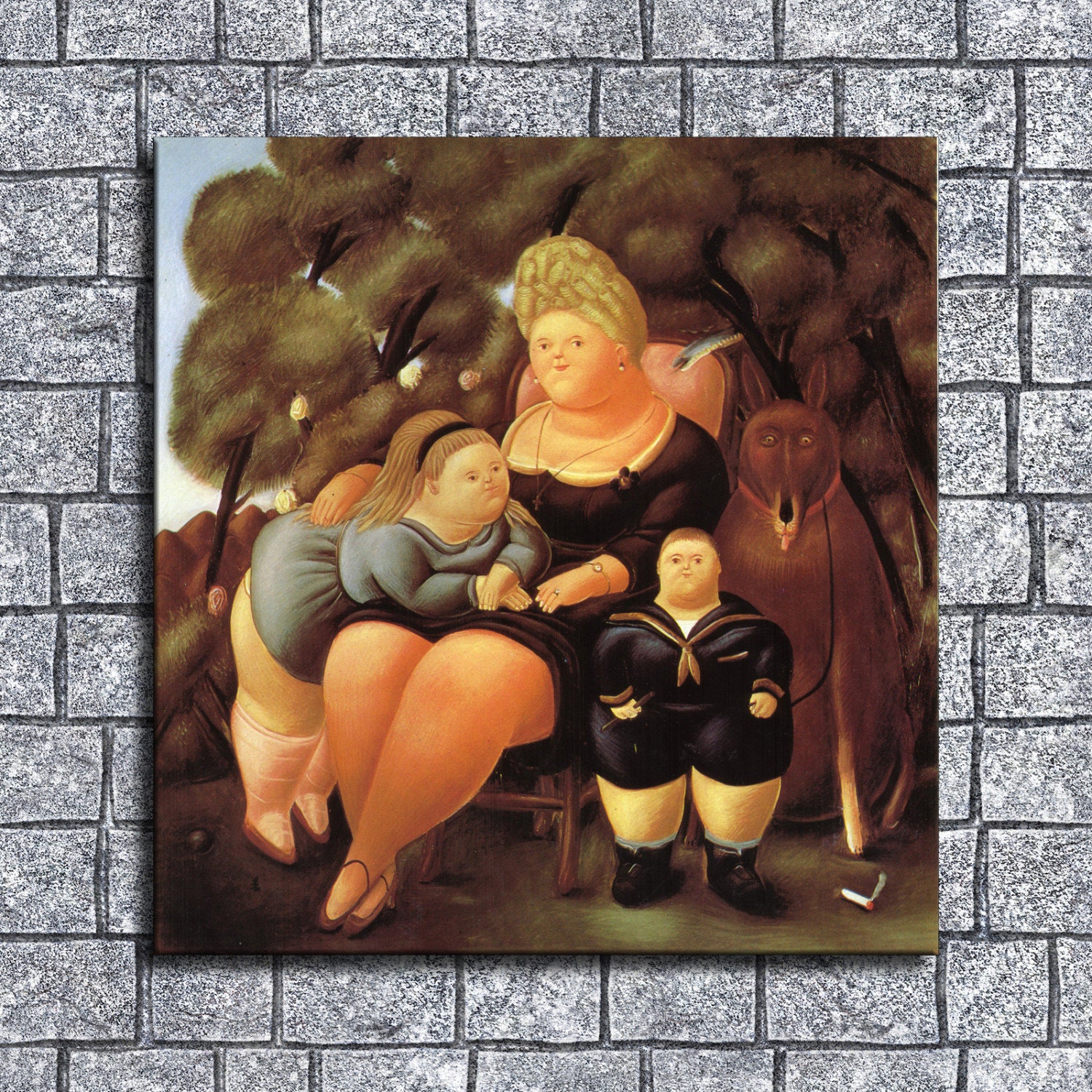 Fernando Botero Waterproof Vinyl Fabric Canvas HD Print, Wall Home ...