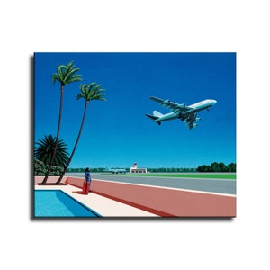 Hiroshi Nagai Waterproof Vinyl Fabric canvas HD Print, Wall Home decor, Ready to hang