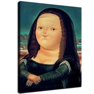 30x24 Inches Fernando Botero inspired Art Print. New HD print. Canvas ready to hang. Large poster. Pop Art canvas. Home decor wall painting
