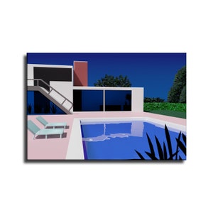Hiroshi Nagai Waterproof Vinyl Fabric canvas HD Print, Wall Home decor, Ready to hang