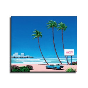 Hiroshi Nagai Waterproof Vinyl Fabric canvas HD Print, Wall Home decor, Ready to hang