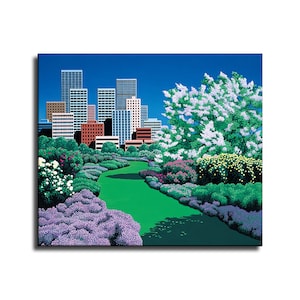 Hiroshi Nagai Waterproof Vinyl Fabric canvas HD Print, Wall Home decor, Ready to hang
