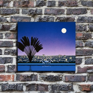 Hiroshi Nagai Waterproof Vinyl Fabric canvas HD Print, Wall Home decor, Ready to hang