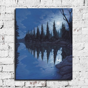 30x24 polegadas Rob Gonsalves inspirou impressão de arte. Nova impressão HD. Tela pronta para pendurar. Pôster grande. Tela grande. Pintura de parede para decoração de casa