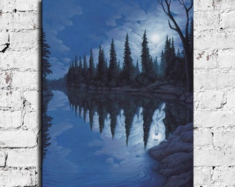 Rob Gonsalves Wasserdichter Vinyl-Stoff, Leinwand, HD-Druck, Wanddekoration, fertig zum Aufhängen