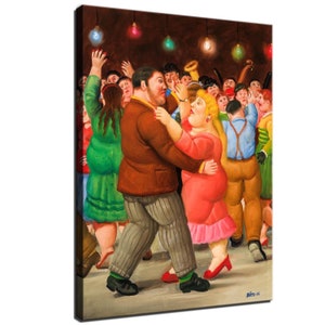 30x24 Inches Fernando Botero inspired Art Print. New HD print. Canvas ready to hang. Large poster. Pop Art canvas. Home decor wall painting