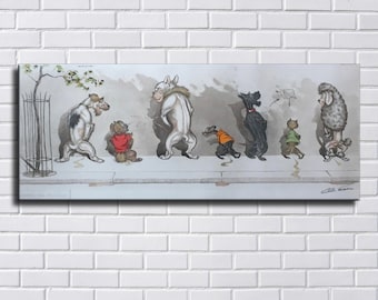 48x24 Inches Boris O’Klein inspired Art Print. New HD print. Canvas ready to hang. Large poster. Art on Strokes. Home decor wall painting