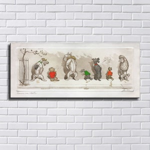 Boris O’Klein Dogs Waterproof Vinyl Fabric canvas HD Print, Ready to hang