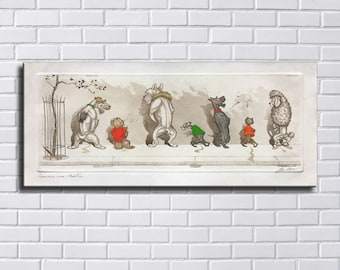 48x24 Inches Boris O’Klein inspired Art Print. New HD print. Canvas ready to hang. Large poster. Art on Strokes. Home decor wall painting