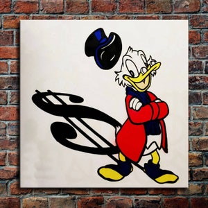 Alec Monopoly Waterproof Vinyl Fabric canvas HD Print, Wall Home decor, Ready to hang