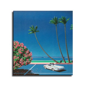 Hiroshi Nagai Waterproof Vinyl Fabric canvas HD Print, Wall Home decor, Ready to hang