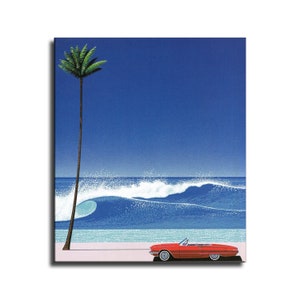 Hiroshi Nagai Waterproof Vinyl Fabric canvas HD Print, Wall Home decor, Ready to hang