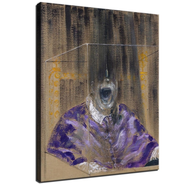 30x24 inches - Francis Bacon "Man and Beast" HD print on canvas ready to hang large size picture beautiful home decor wall painting