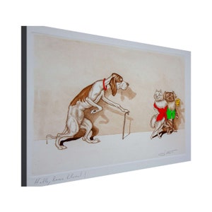 Boris O’Klein Dogs Waterproof Vinyl Fabric canvas HD Print, Ready to hang