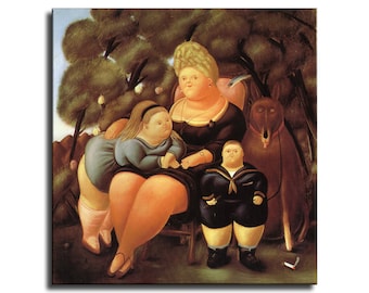 Fernando Botero Waterproof Vinyl Fabric canvas HD Print, Wall Home decor, Ready to hang