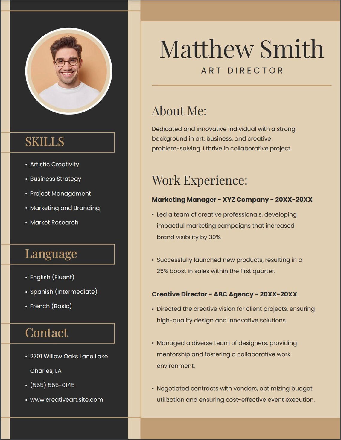 Professional CV and Resume Template With Photo, PDF, Easy Edit. - Etsy